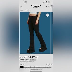 UNIF low rise control pant